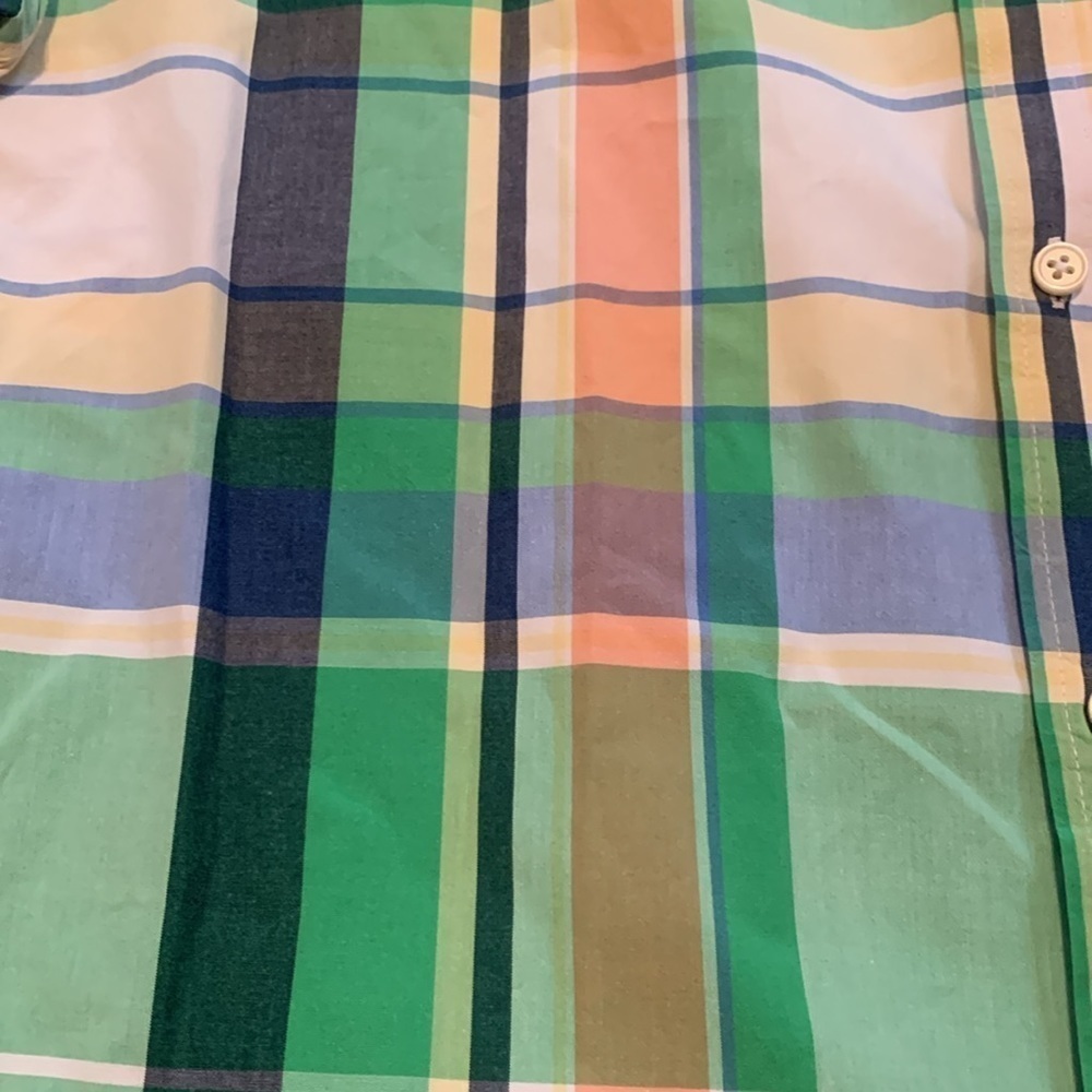 St. John’s Bay Classic Fit Button Down Collared Short Sleeve Plaid Shirt Men’s L - Picture 6 of 11